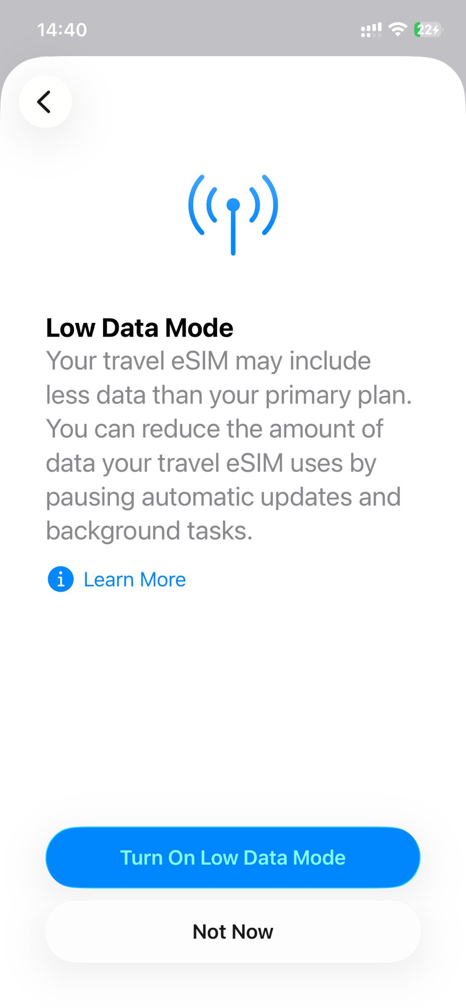Passo 7 de ativação no iPhone
