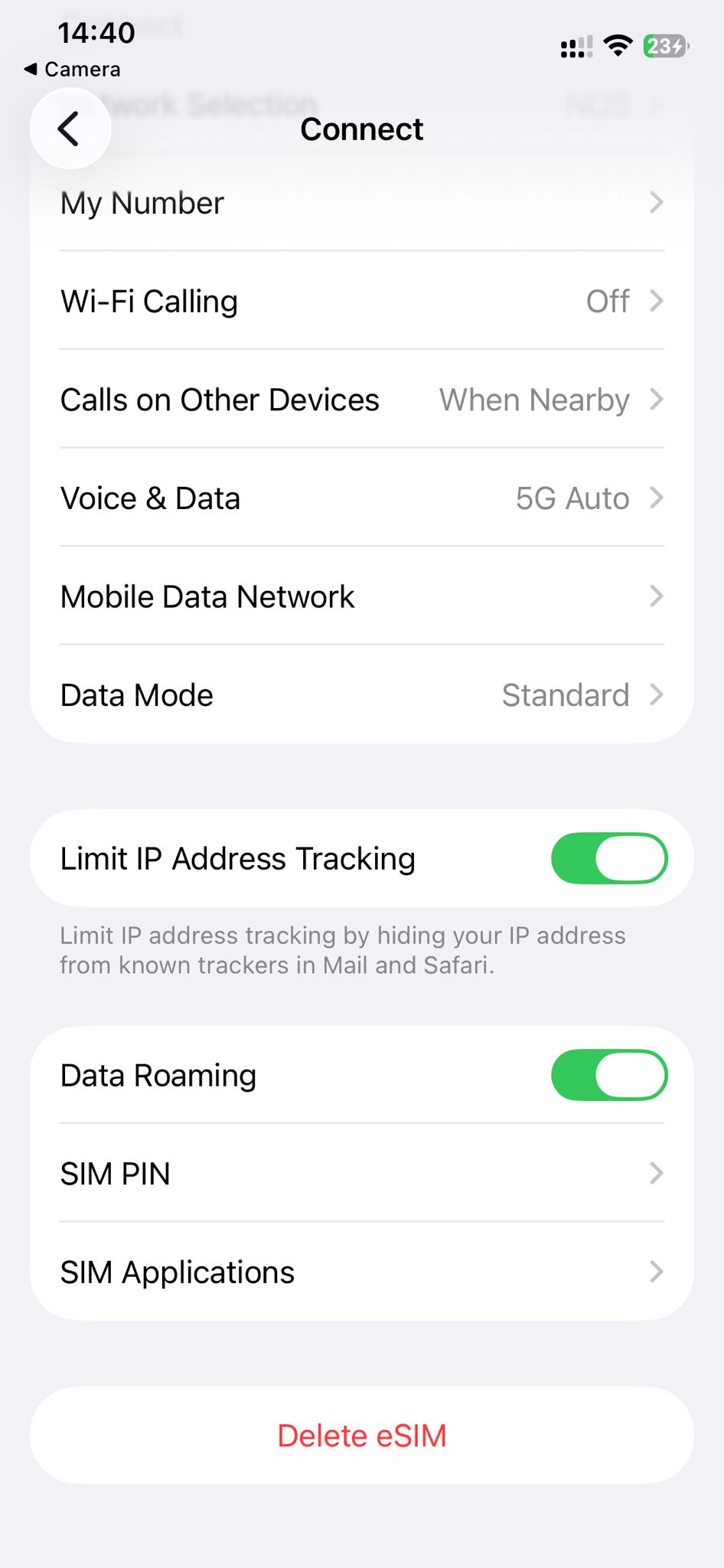 Passo 9 de ativação no iPhone