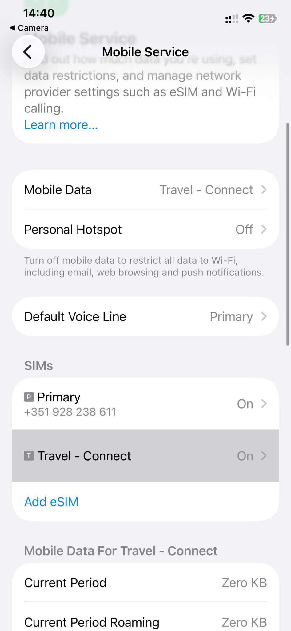 Passo 11 de ativação no iPhone